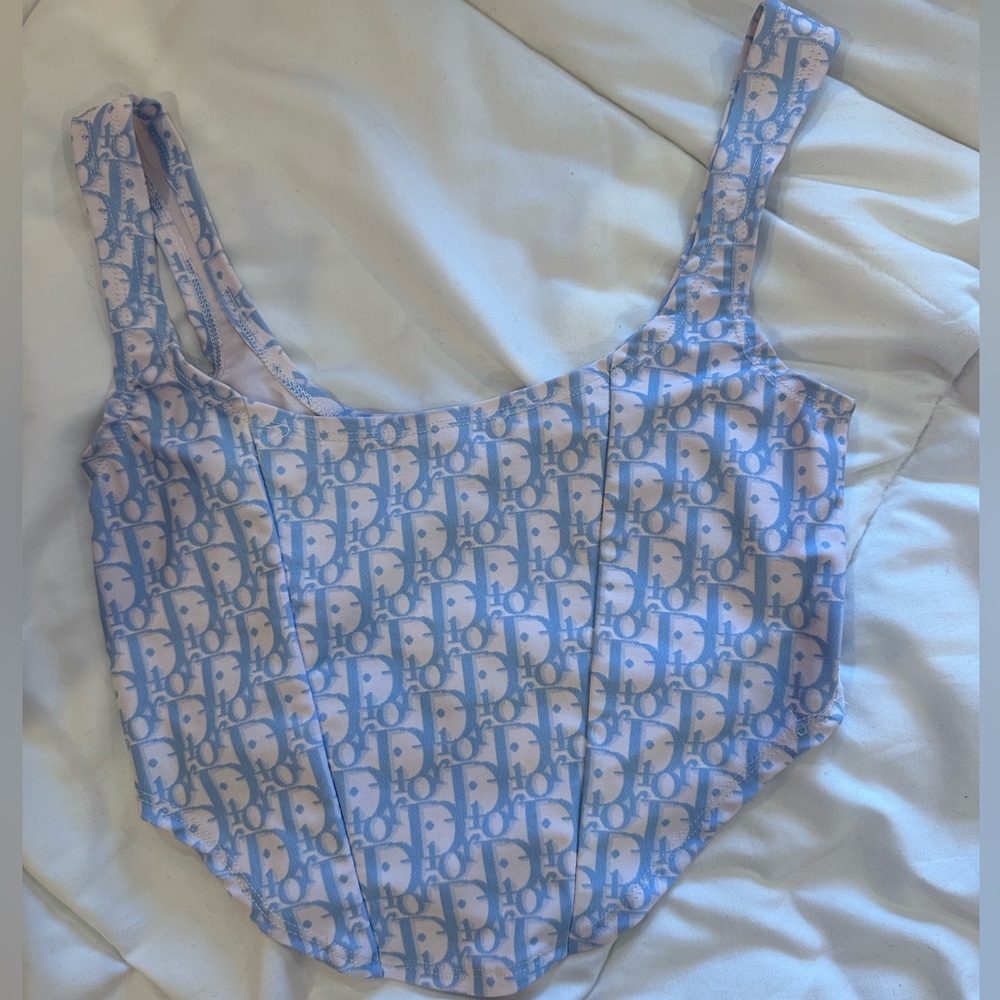 Dior Print Corset Top